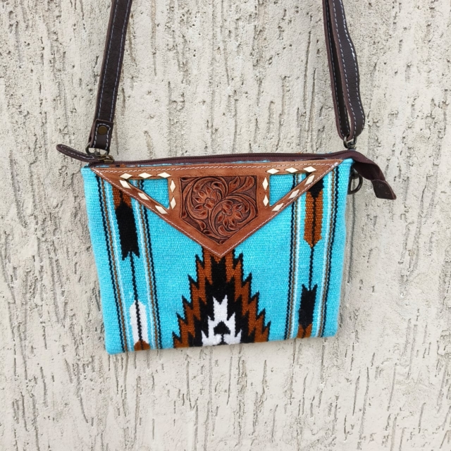 Tooling Carving  Saddle Blanket Rug's Bag